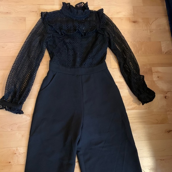 Adelyn Rae Lace Culotte Jumpsuit - Picture 4 of 6